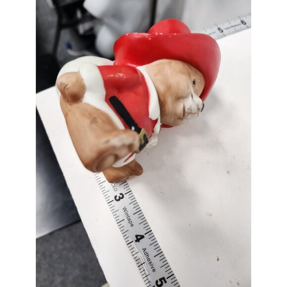 Vintage Homco Christmas Paddington Bear Santa Ceramic Figurine Holiday Decor - Picture 11 of 11